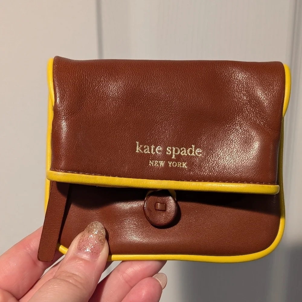 Kate Spade New York Chelsea Fleur Shoulder Bag and Coin purse Vintage Rare - Picture 10 of 15